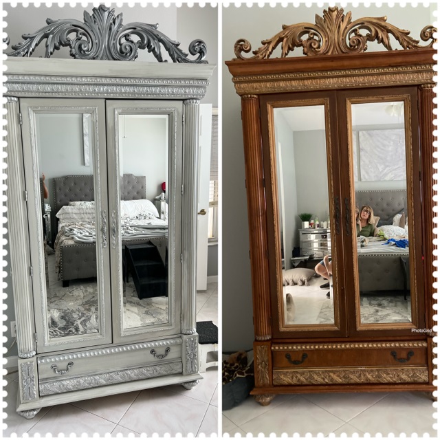 Armoire Goes from Drab to Fab
